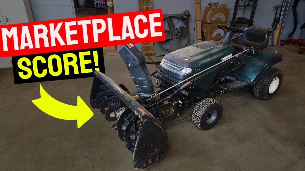 Mounting A Used Snowblower Attachment To A Craftsman 917 Series Lawn Tractor