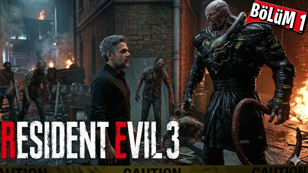 NEMESİS PEŞİMİZDE! 😱 | Resident Evil 3 Remake | Bölüm 1