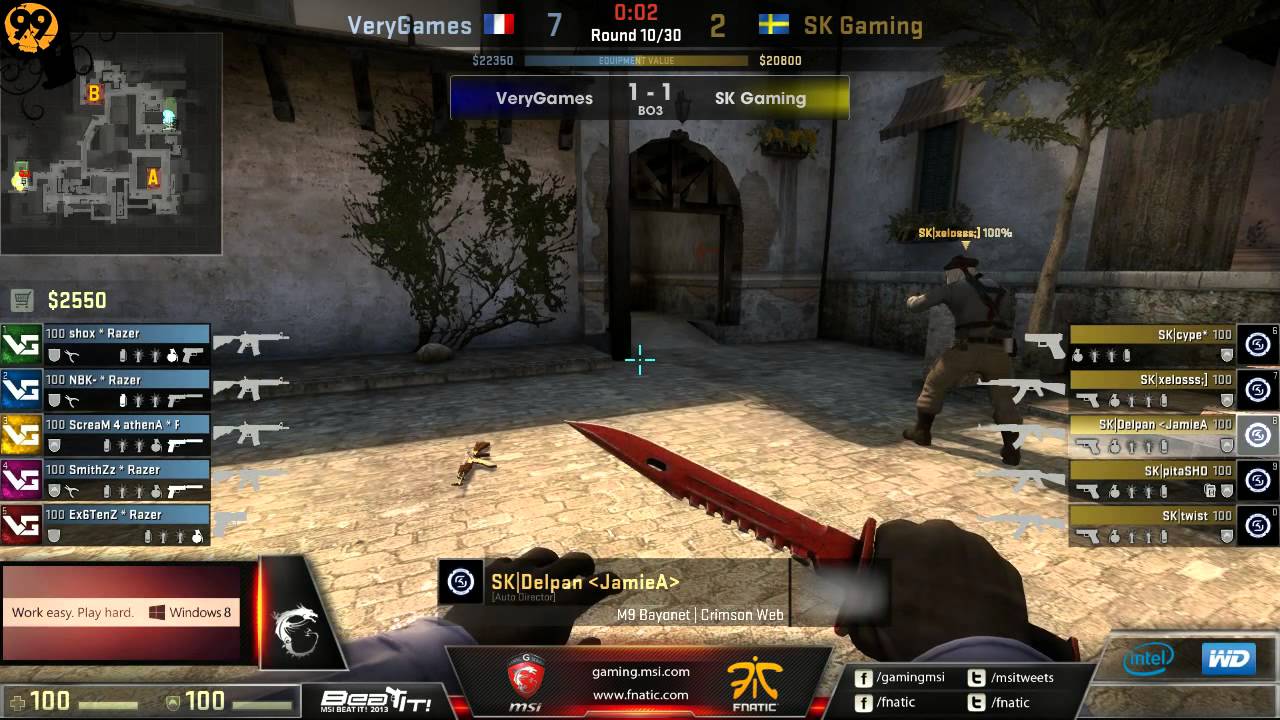 VeryGames vs. SK Gaming | MSI Beat It! 2013 Finale | de_inferno Map 3