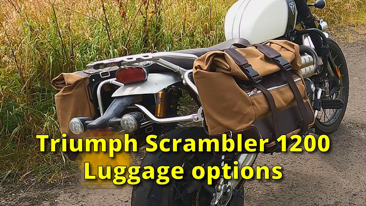 A Review of Triumph Scrambler 1200 luggage options