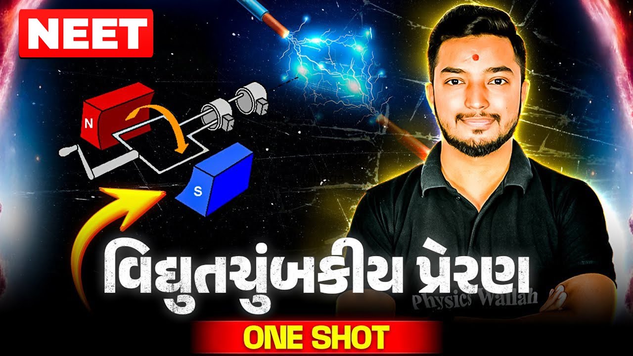 વિદ્યુતચુંબકીય પ્રેરણ | Electromagnetic Induction in 1 Shot | COMPLETE PHYSICS | NEET 2025