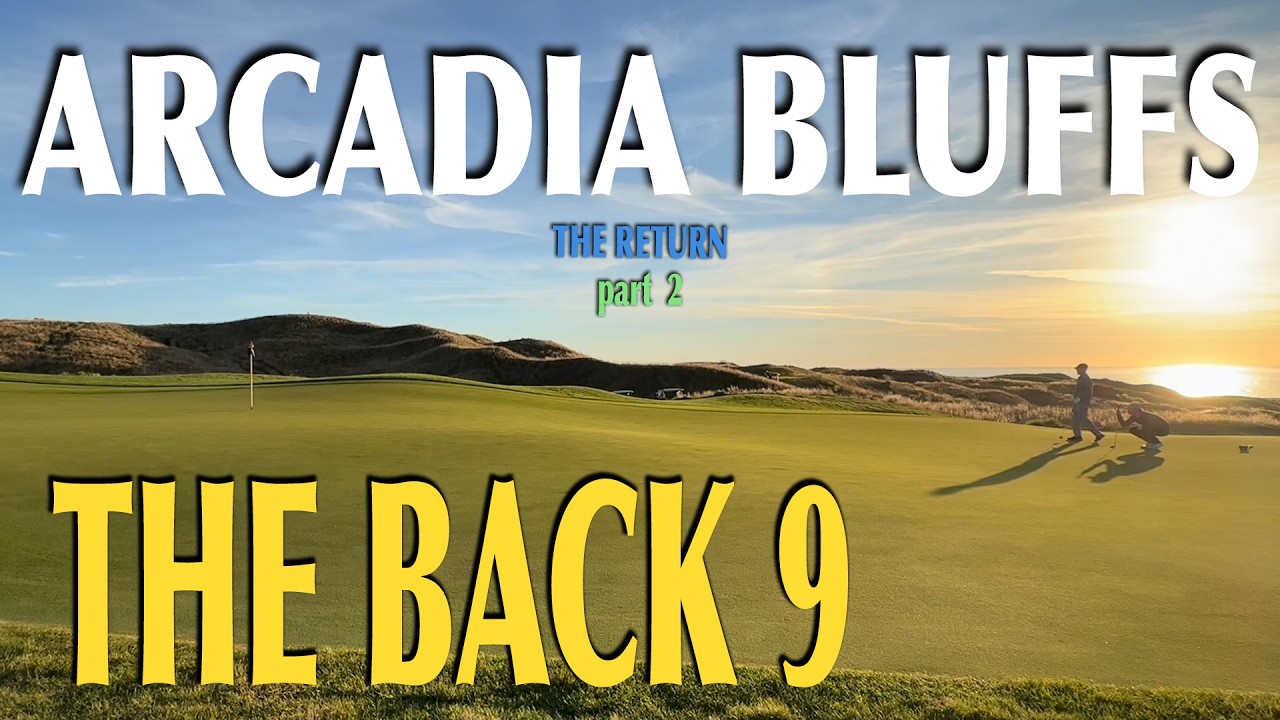 Arcadia Bluffs Back 9 play-through! Can I BREAK 90? PART 2 at the BEST golf course in Michigan!