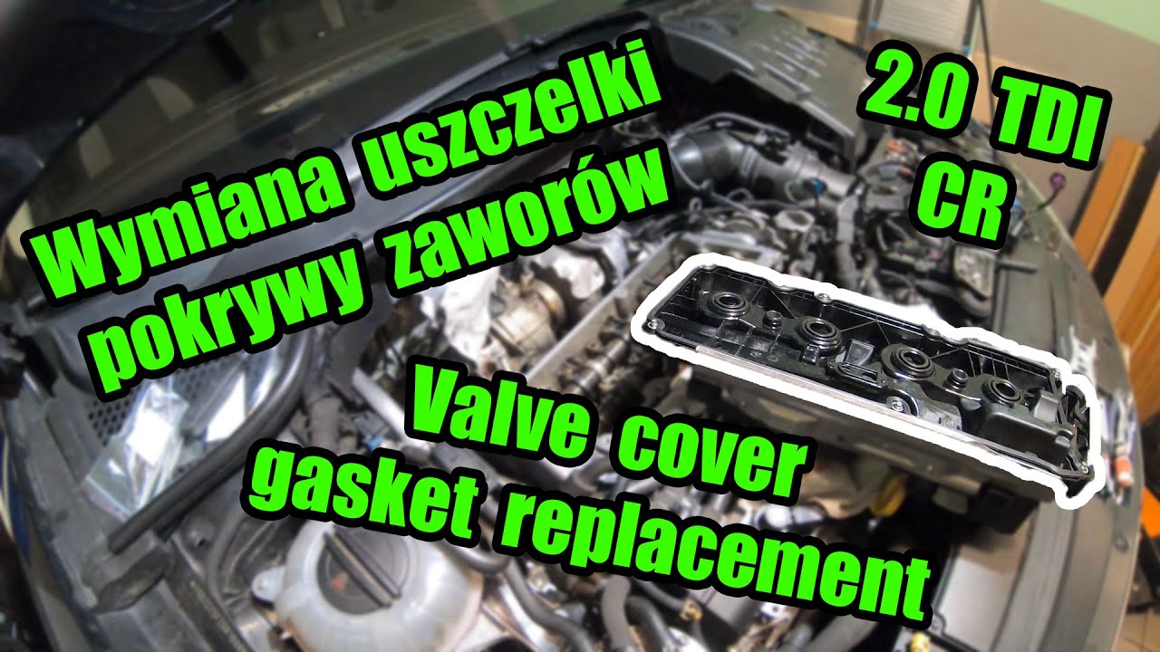 Wymiana uszczelki pokrywy zaworów 2.0/1.6 TDI CR | Zrób to sam | #ShotFix