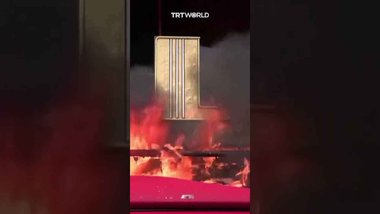 French protesters set Macron's favourite restaurant on fire
