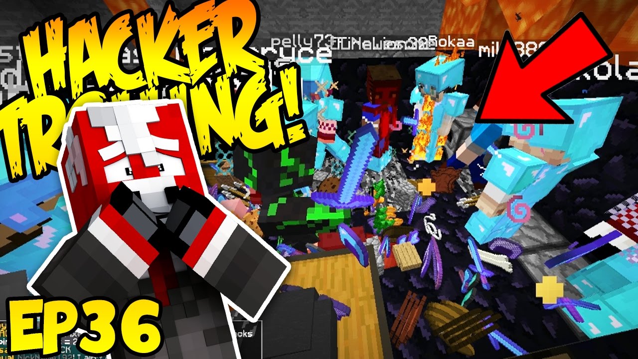 MAKING A WARP AT HACKER'S BASE! (Minecraft Trolling Hackers EP36)