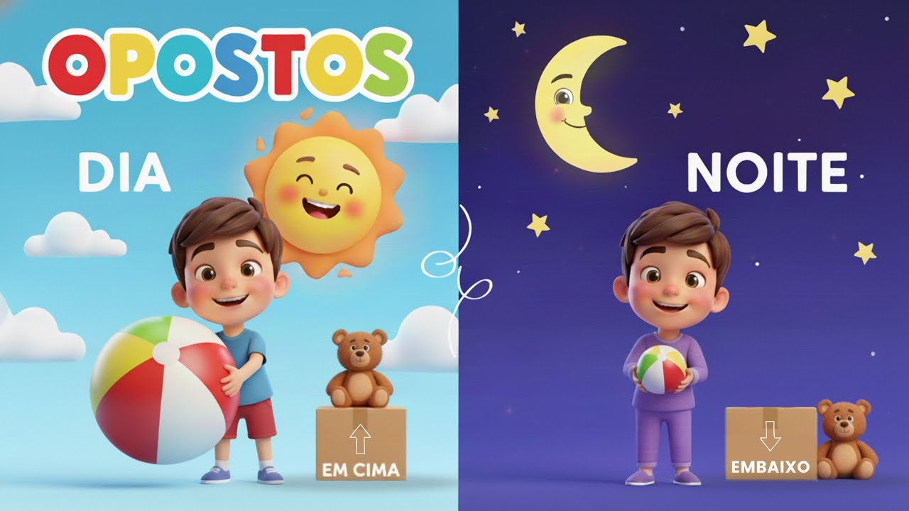 O JOGO DO CONTRÁRIO (MÚSICA) 🎵 | A Canção dos Opostos Mais Divertida! 🎉