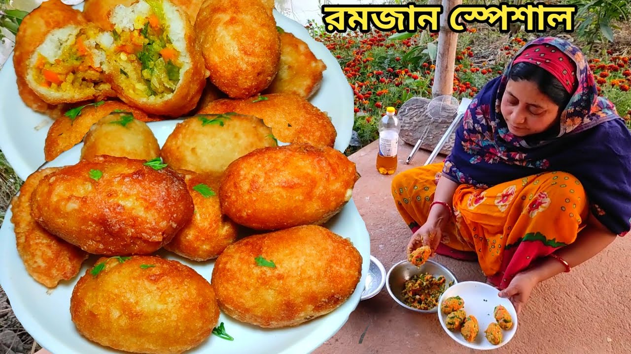 রমজান স্পেশাল আলুর নতুন ধরনের মুচমুচে চপ, Bread chop recipe by Mehek kitchen/chop recipe/Bread chop