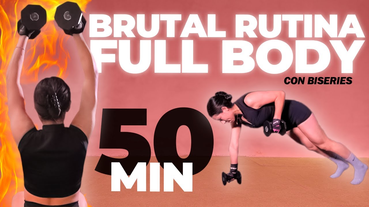 BRUTAL FULL BODY en 50 MIN 💥 Rutina Cuerpo Completo con Mancuernas