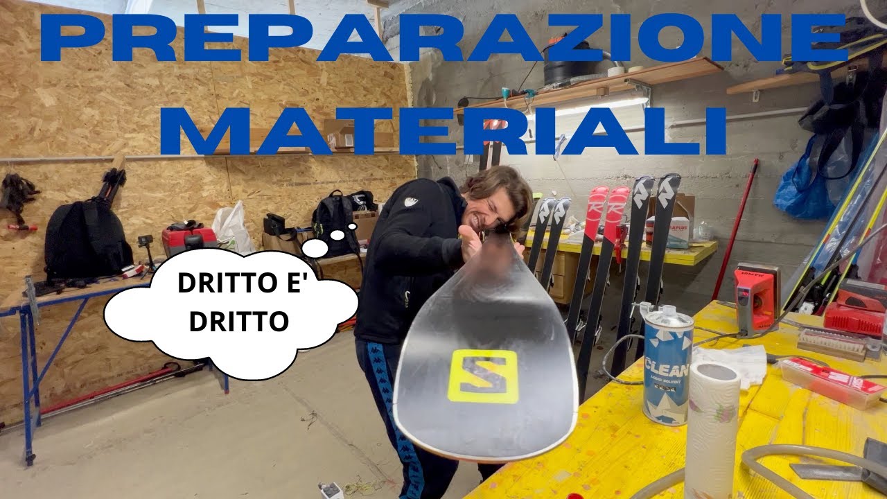 Preparazione materiali - Lamine e Sciolina