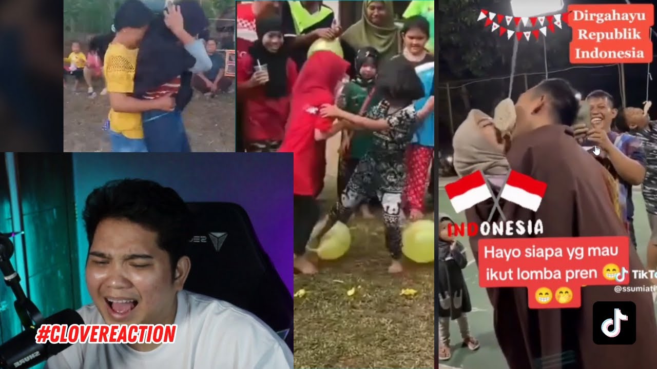 LOMBA-LOMBA 17-AN SEKARANG NGAKAK NGAKAK!! KONTEN PERTAMA REACTION DI CHANNEL GW!! #CLOVEREACTION