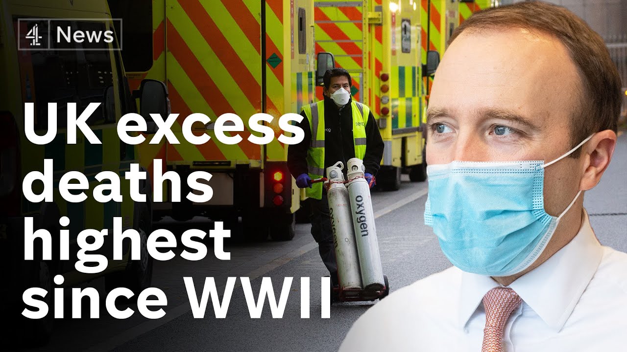 UK excess deaths highest since WW2 due to Covid