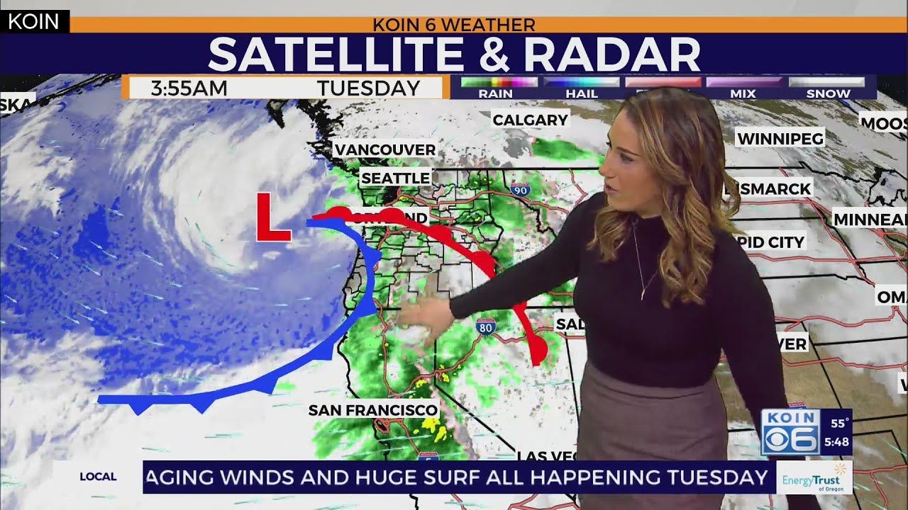 Weather forecast: Record rainfall, damaging winds and huge surf all happening Tuesday