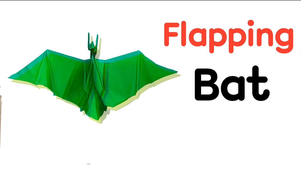 Origami flapping bat