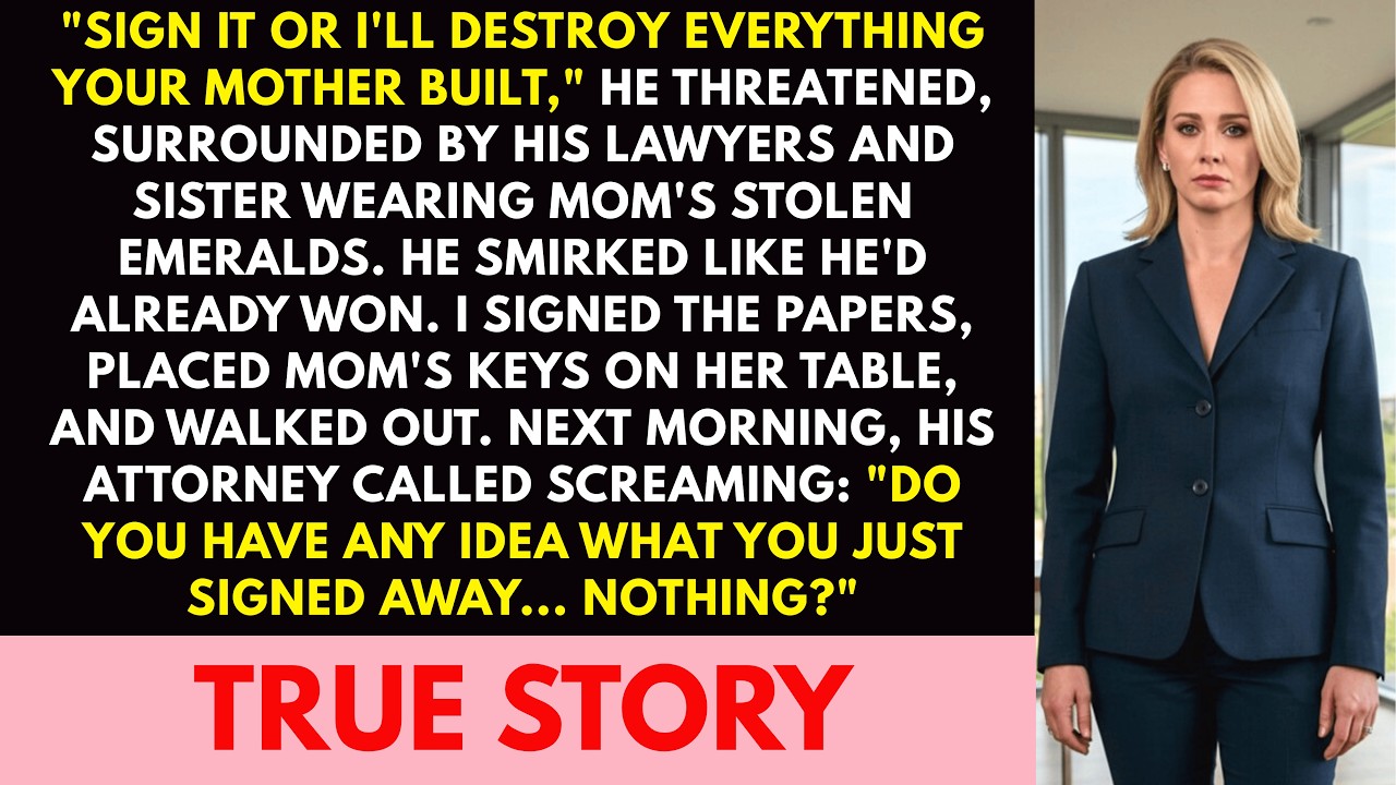 My Husband Forced Me To Sign Away My Dead Mother's $2M Restaurant Until My Lawyer Revealed His...
