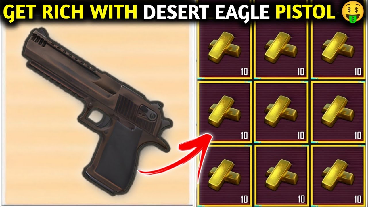 GET RICH WITH DESERT EAGLE PISTOL 🤑 PUBG METRO ROYALE CHAPTER 22