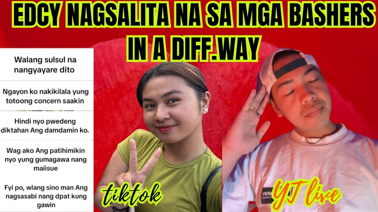 SA WAKAS KALINGAP EDU NAGSALITA NA  SA MGA BASHER NG EDCY AT MGA BENE.....GRABE NAMAN ....