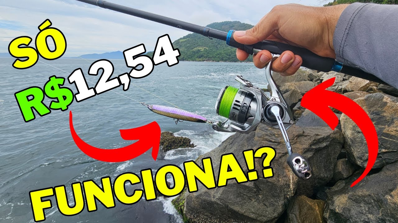 ✅️será que ISCA BARATA não presta!?  Pesca de PRAIA e ROCKFISHING. 