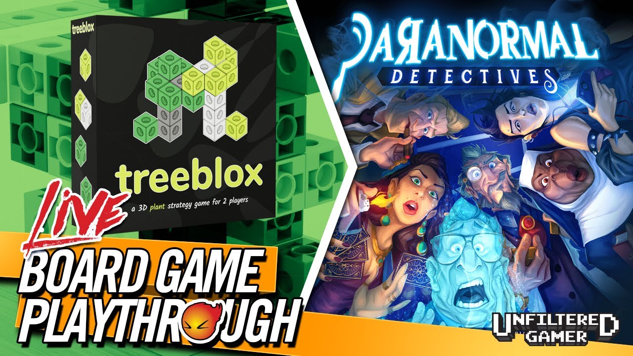 Treeblox & Paranormal Detectives Board Game Playthrough!