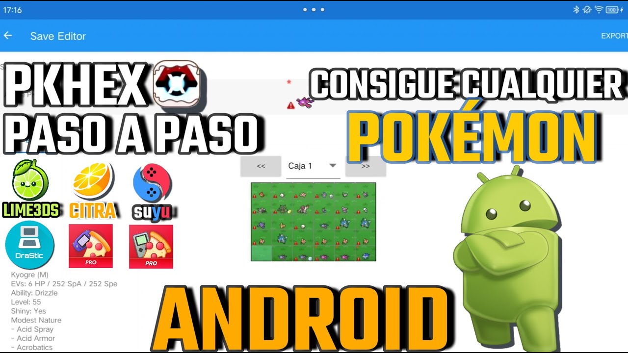 Como usar el PKHeX en Android | Editar partidas Pokemon Y POKEMON SHINY |TUTORIAL BIEN EXPLICAD 2024