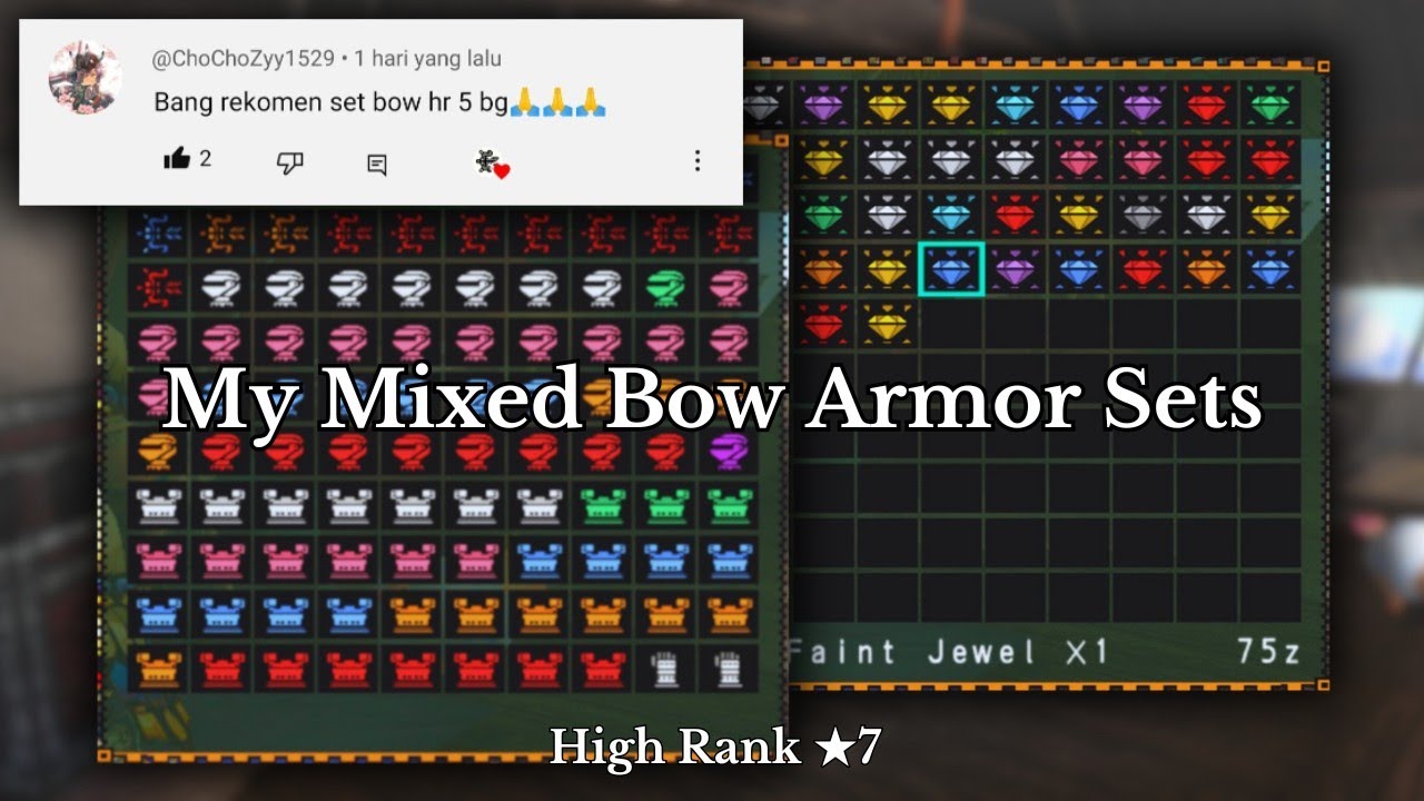 MHFU | Mixed Bow Armor Sets | Choose the Armor Set You Need or Share the Details of Your Armor Set