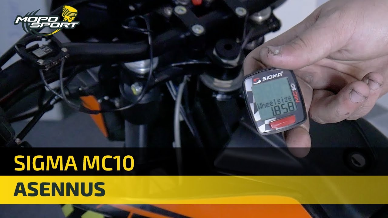 Sigma MC10 nopeusmittarin asennus
