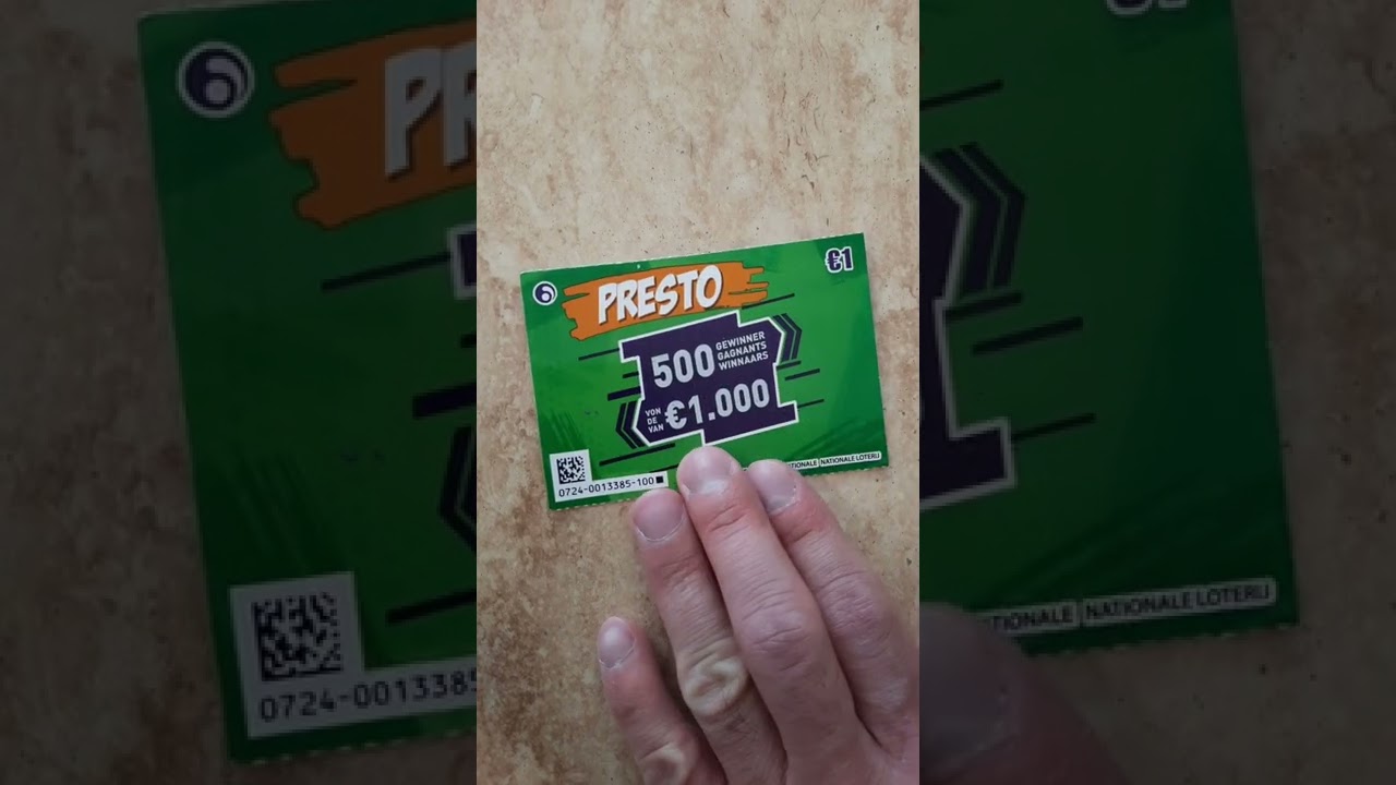 Grattage des billets PRESTO - 1 EURO