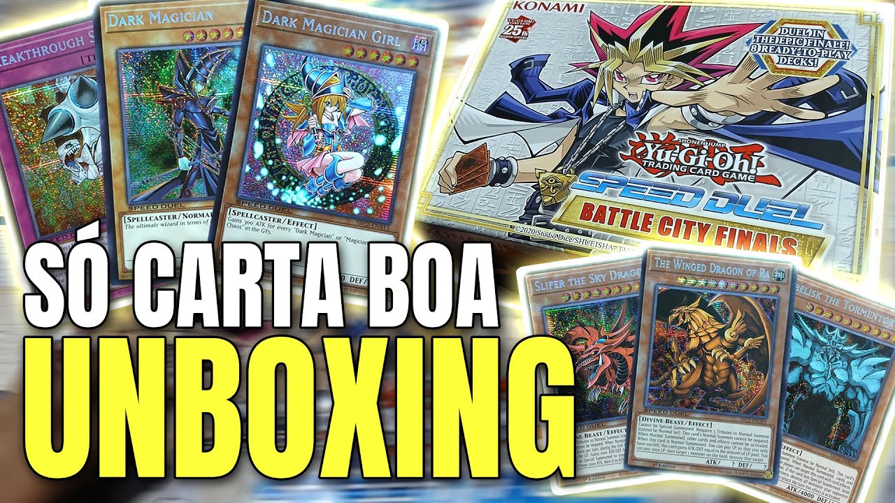 A MELHOR BOX?! UNBOXING Battle City Finals Yu-Gi-Oh! Speed Duel