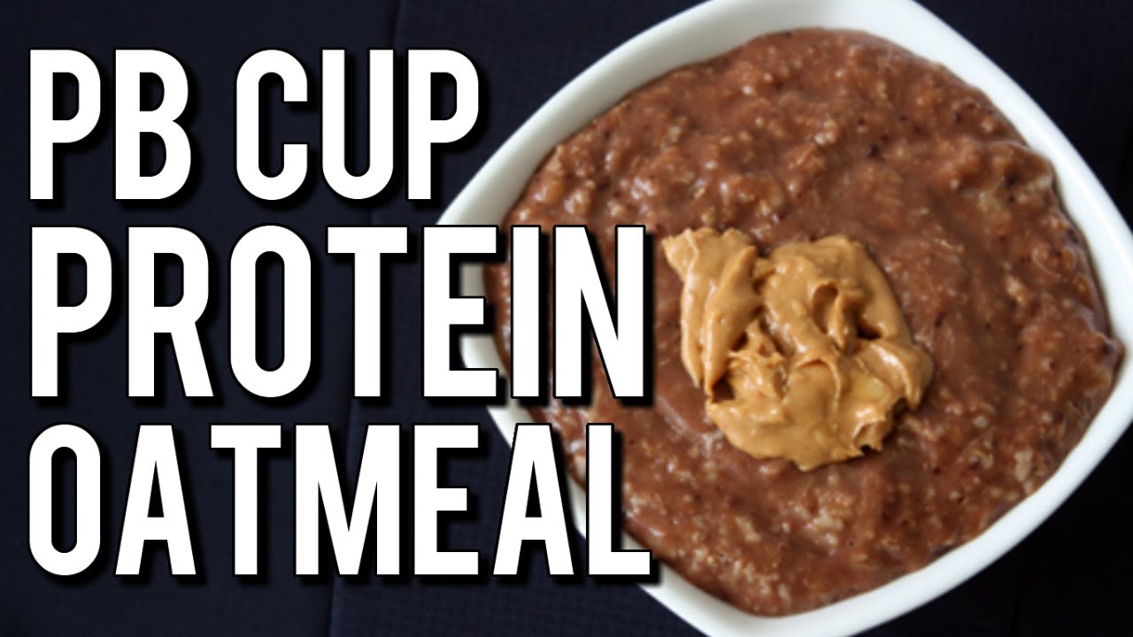 Quick Bodybuilding Peanut Butter Cup Oatmeal (High-Protein Bulking Breakfast)