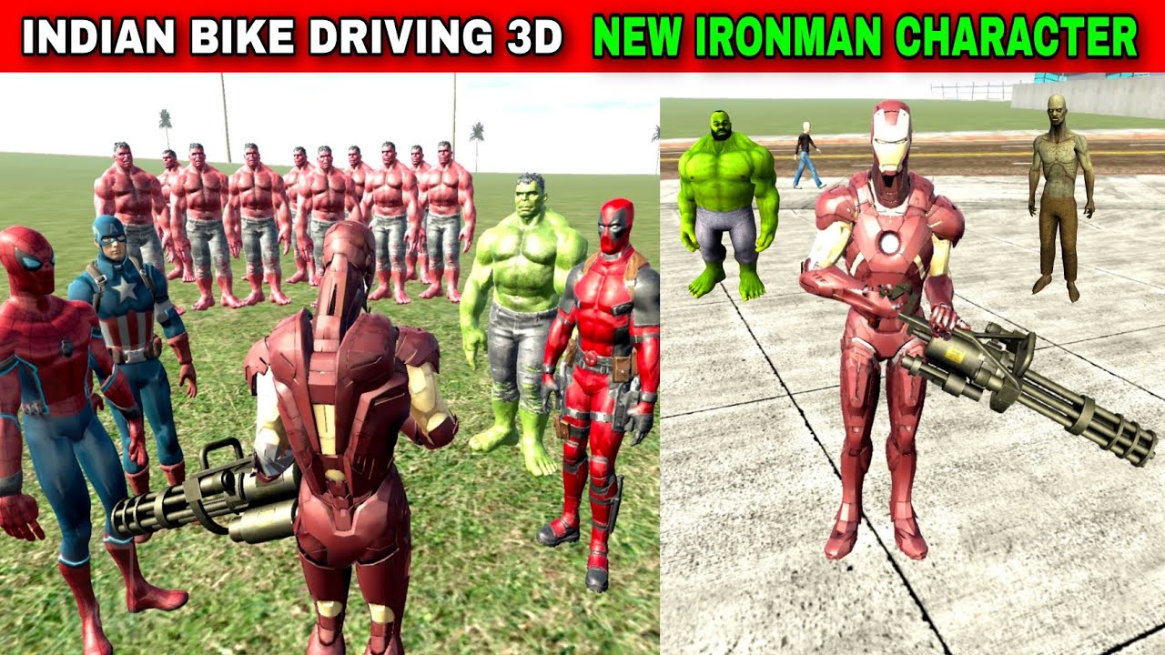 New Iron Man Charecter | Funny Gameplay Indian Bikes Driving 3d 🤣🤣