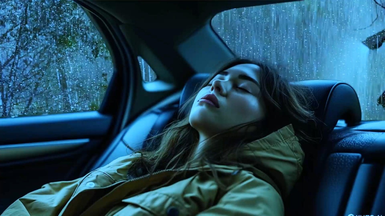 🌧️Massive Thunder Night in a Cozy Car 🚗🌩️