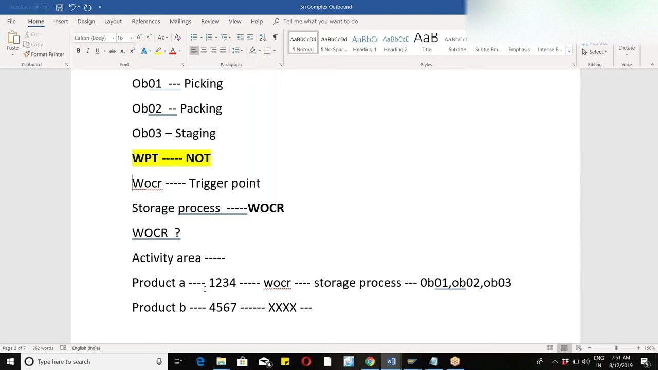 Класс 20 Комплексный исходящий WOCR и концепция деконсолидации SAP EWM обучение на S4 HANA