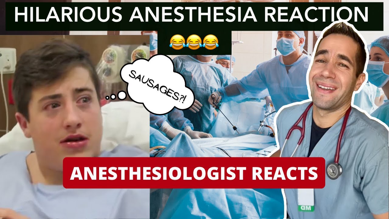 He wanted to eat his own tonsils for breakfast 😭 -Epic Anesthesia Reaction - Anesthesiologist Reacts