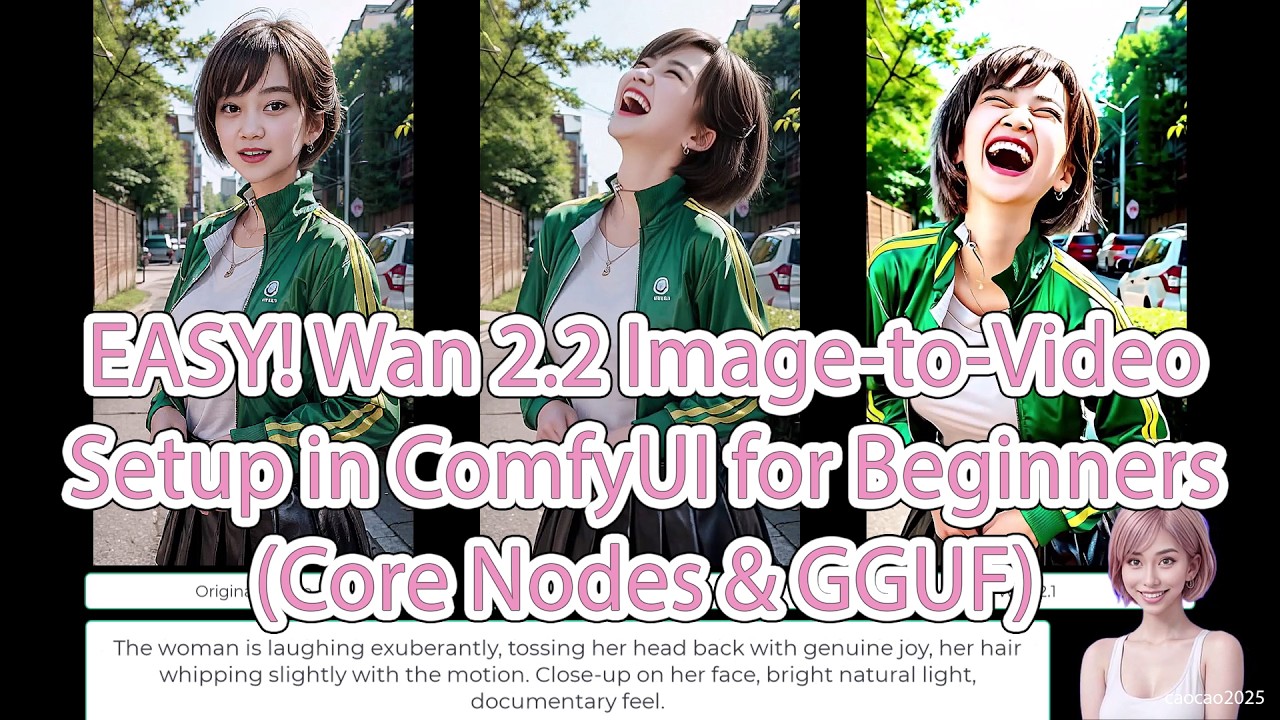 WAN 2.2 Image-to-Video 14B GGUF | Рабочий процесс для начинающих с использованием ComfyUI