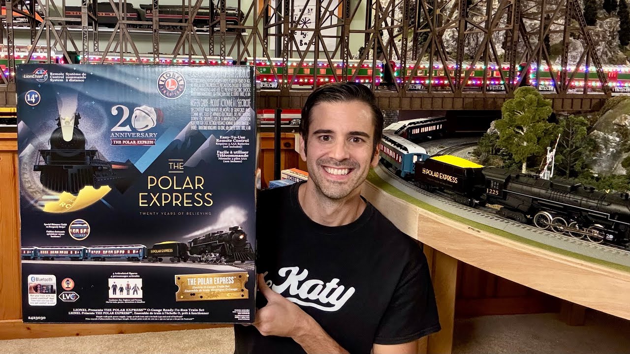 Готовый к запуску набор поездов Lionel Polar Express Lionchief 20th Anniversary