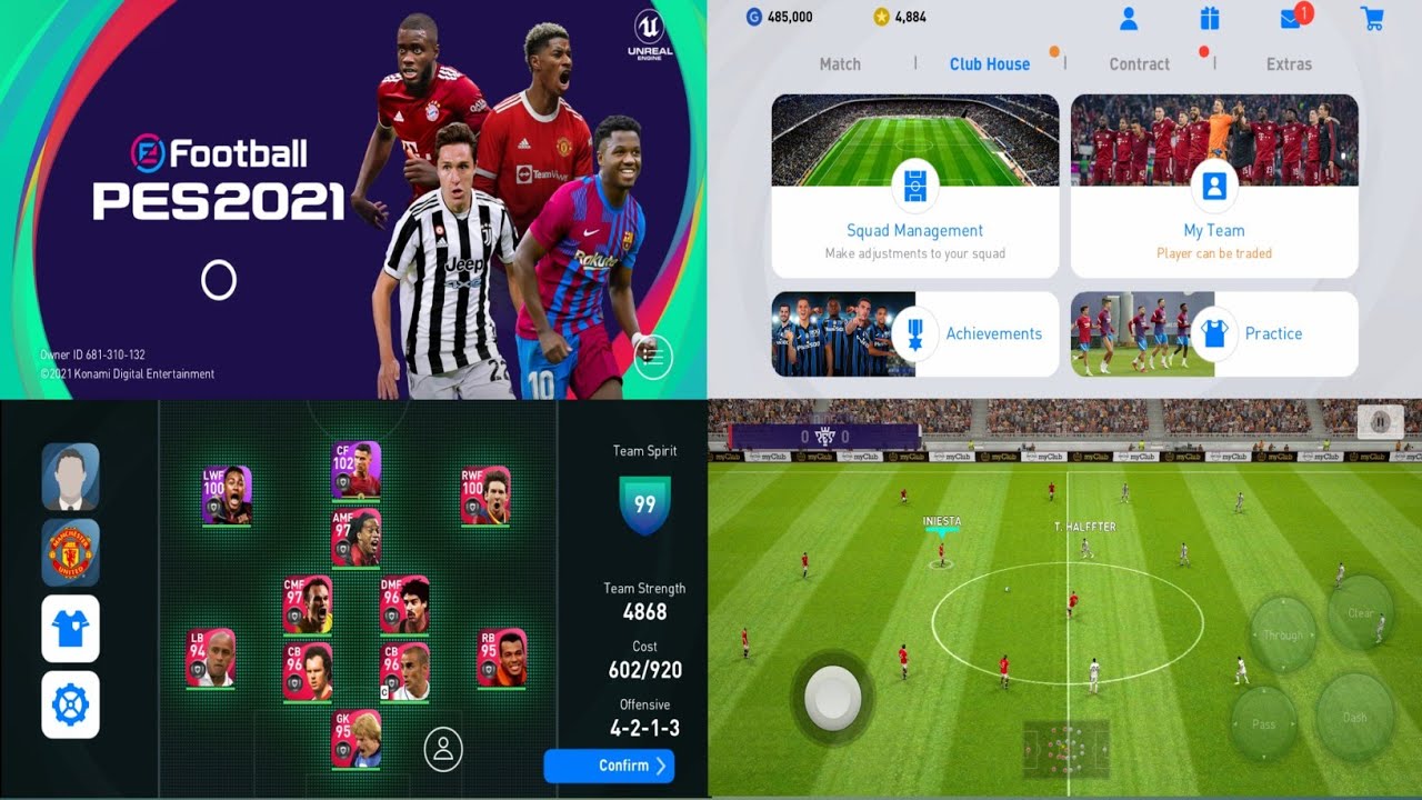 PES 2021 Mobile для Android оффлайн [Apk, OBB и комментарии] Обновление V5 Iconic Moments и новые...