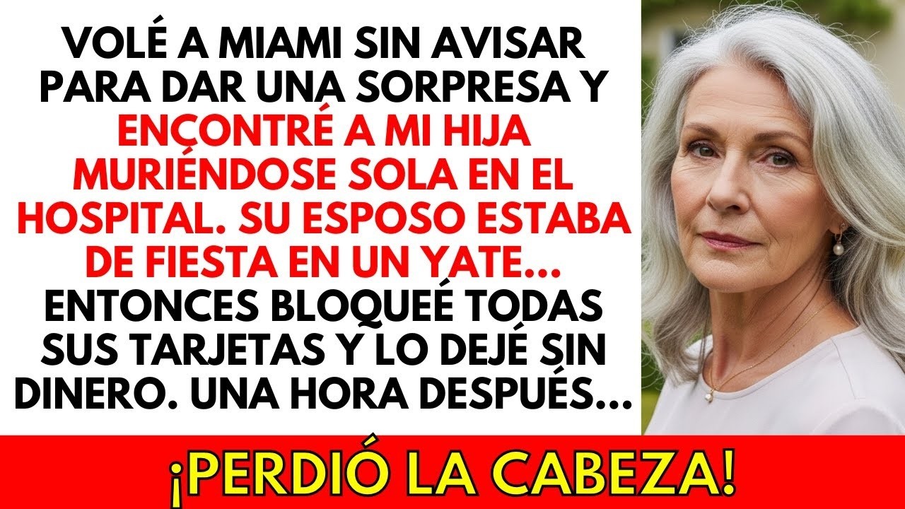 Mientras mi HIJA agonizaba en el HOSPITAL, su MARIDO estaba DE FIESTA en un yate  Una hora después
