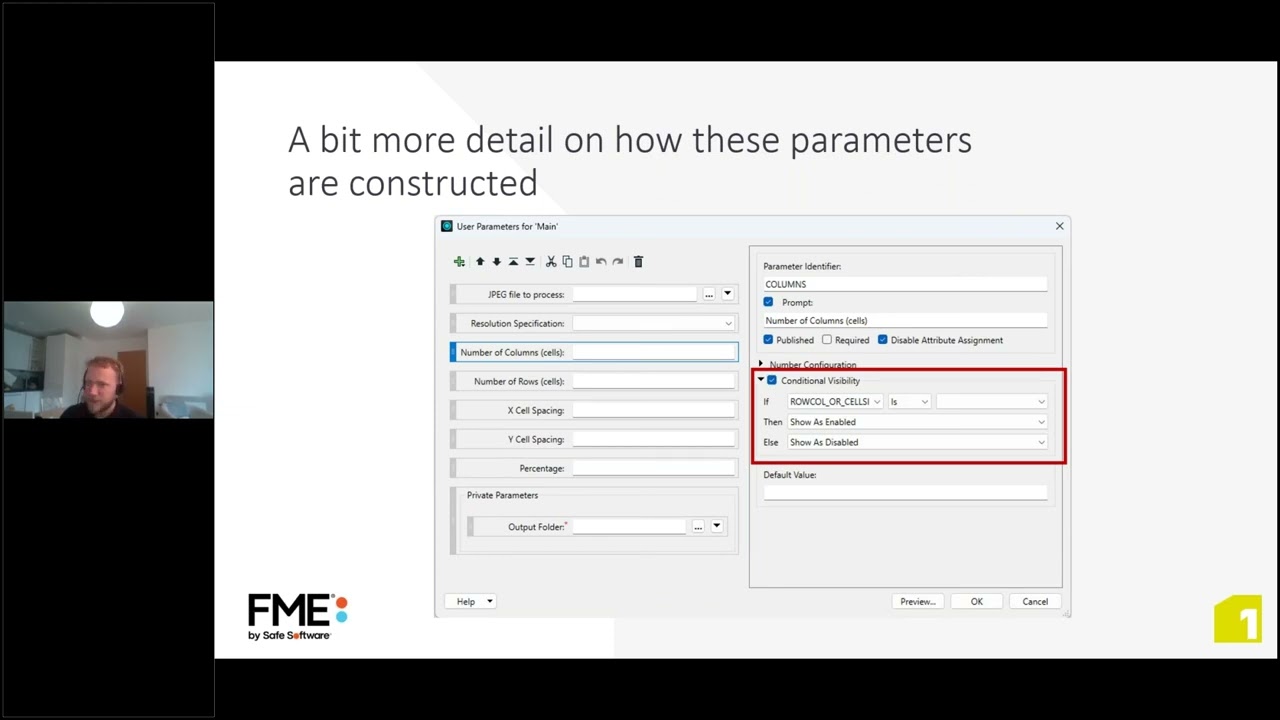 Conditional Parameters in FME 2023