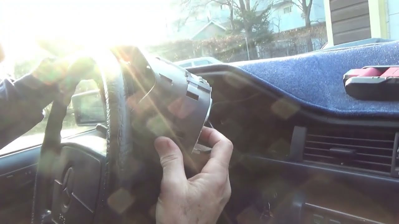 1986 Mercedes 300e Dash Cluster Removal