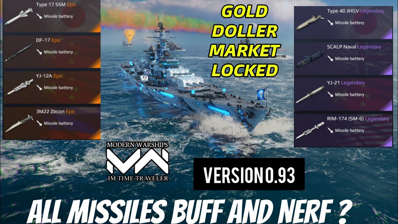 Missile Buff & Nerf 😱 Modern Warships New Update 0.93.0 | Modern Warships Missile Buff