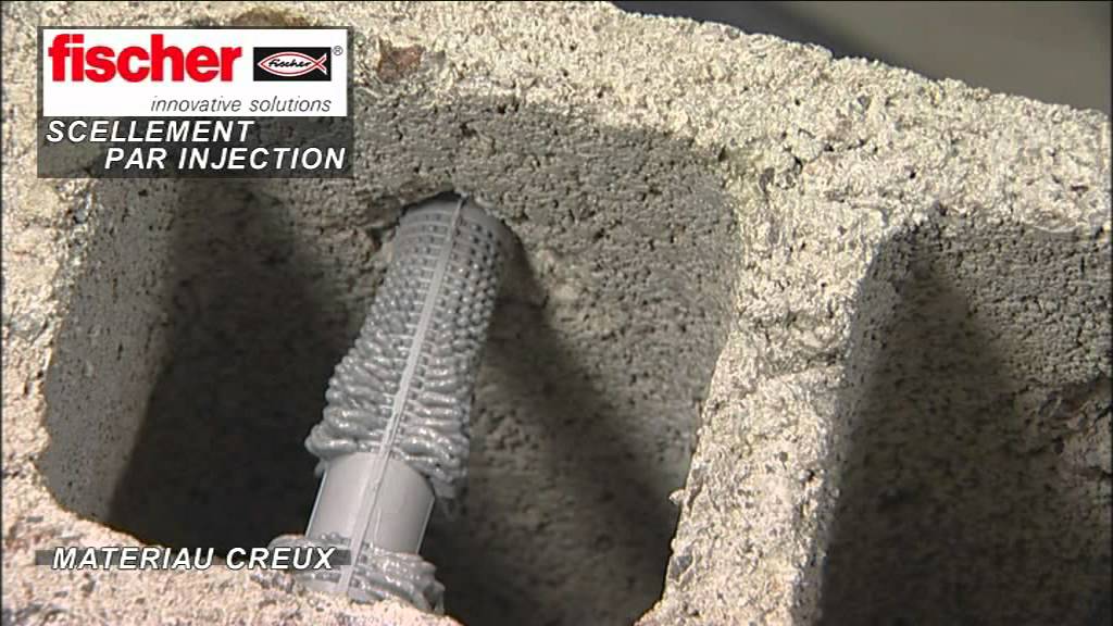 FIXER des CHARGES LOURDES : Scellement par injection - FISCHER