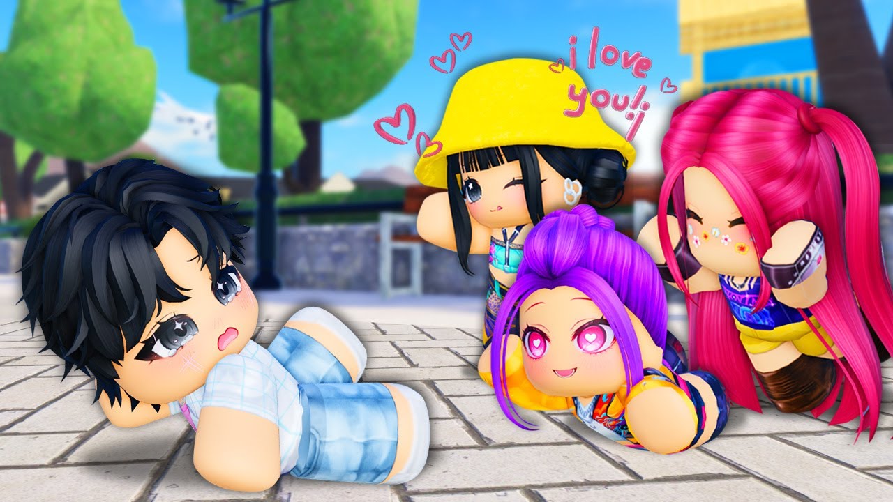 JINU IS CHASED BY 3 FAN GIRLS: RUMI, ZOEY & MIRA! (Kpop Demon Hunters)