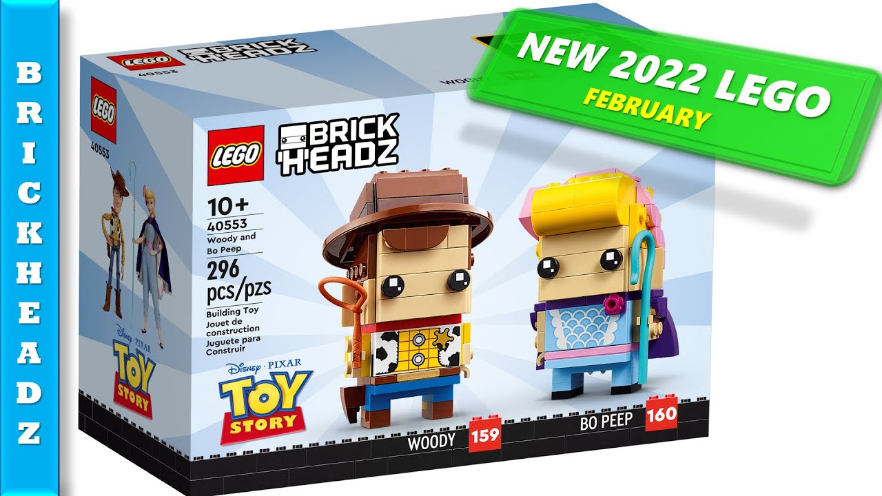 NEW 2022 LEGO BrickHeadz Woody and Bo Peep 40553