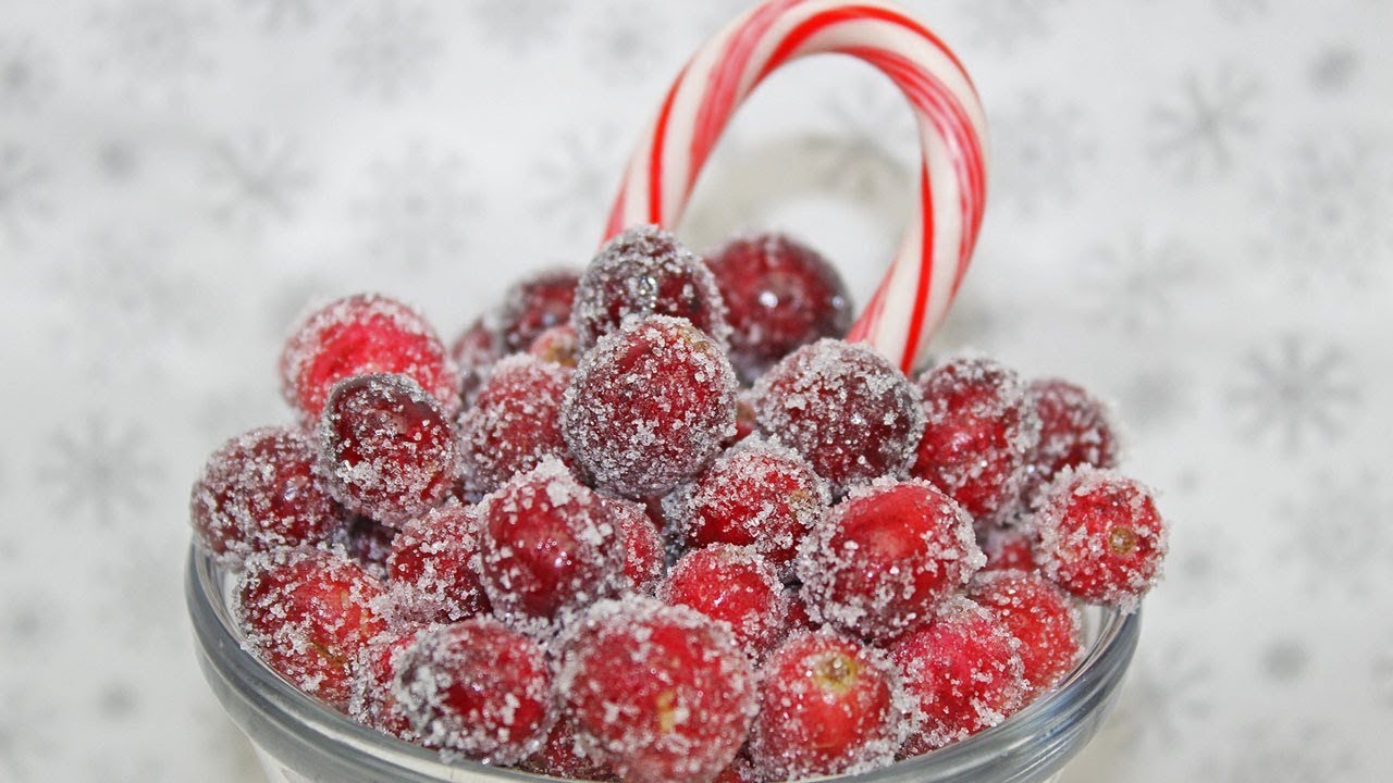 Sugared Cranberries Recipe | Candied Cranberries | How to Make Sugared Cranberries