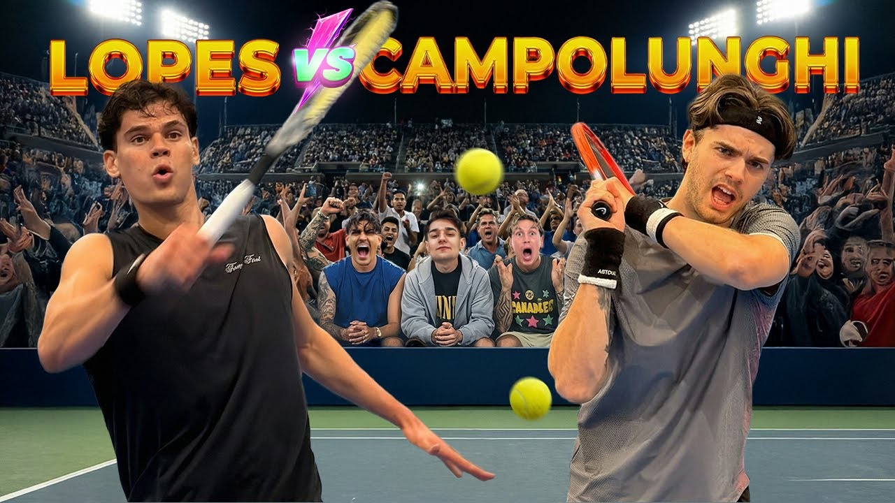 🎾 LOPES VS CAMPOLUNGHI a TENNIS | Fino all’ultimo punto