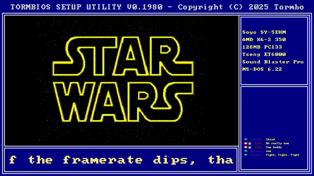 TIE Fighter – The Frontier Campaign Finale (AMD K6-2Retro PC)