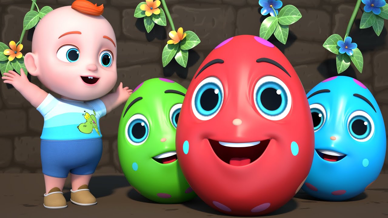 Ovos Coloridos Surpresa com Animais | Música Infantil & Canção de Ninar | Bebê Leo