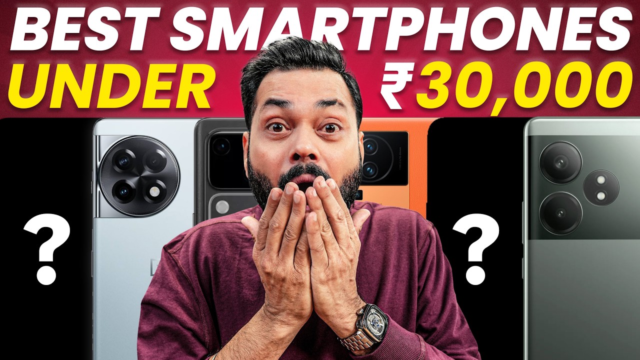 Top 5 Best Smartphones Under ₹30000 Budget ⚡June 2024
