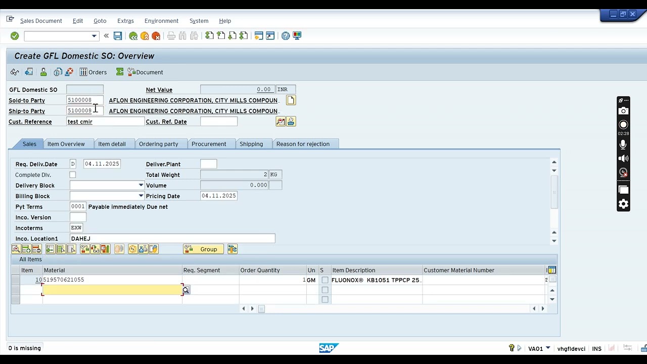 Customer Material Info record in SAP S4 Hana