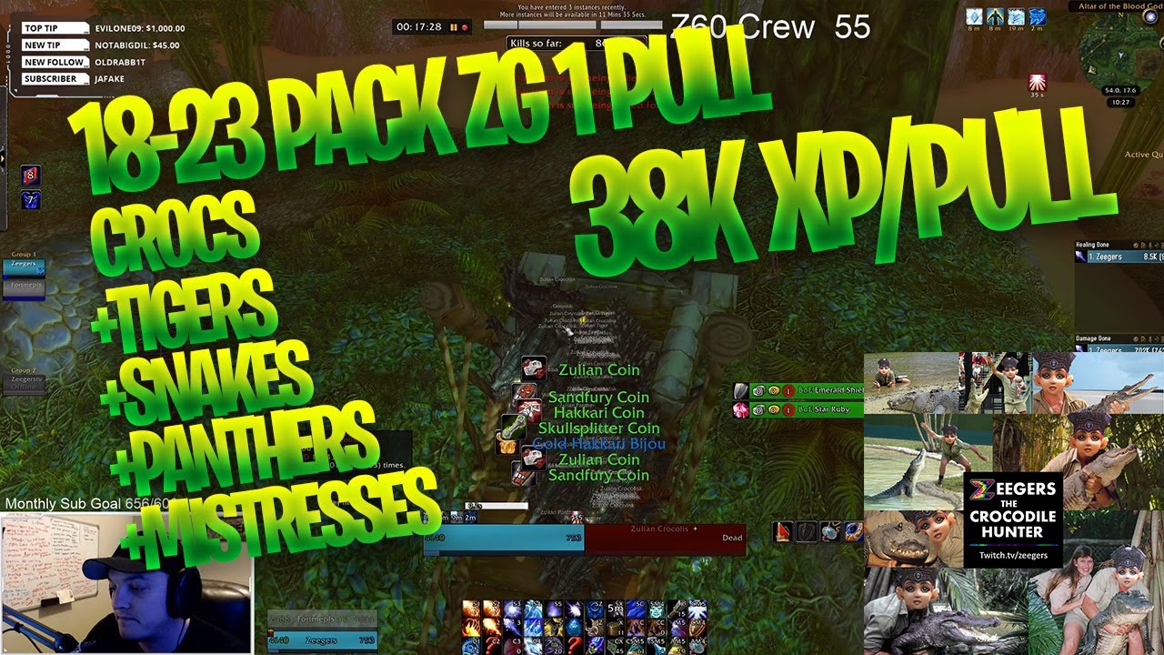 Frost Mage SOLOs 20 Packs in ZG ~ Record 1 Pull ~ INSANE GOLD+EXP