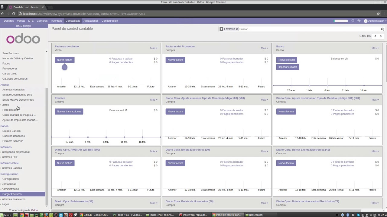 Odoo ERP 10 - Importación Masiva de Facturas desde Libro de Compra
